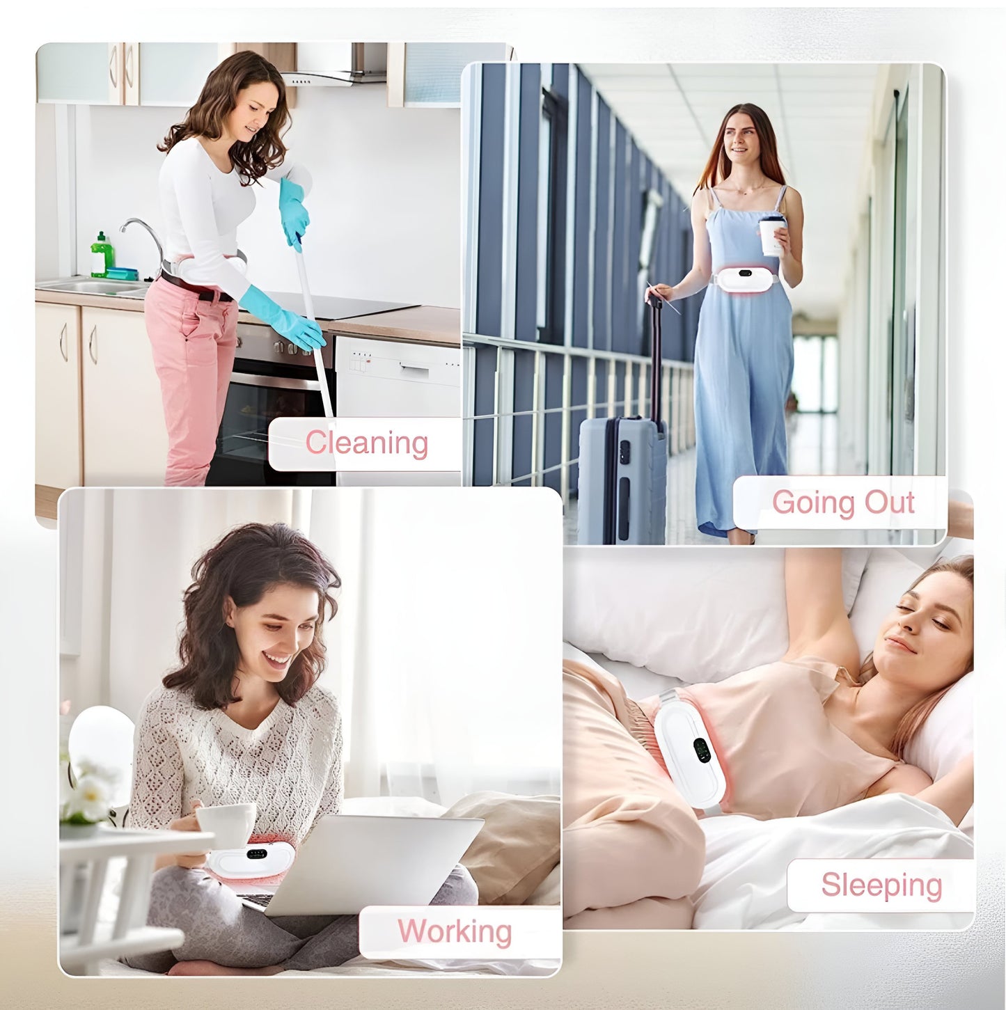 Period Pain Relief Warm Belt | Portable Period Pain Relief Massager Belt