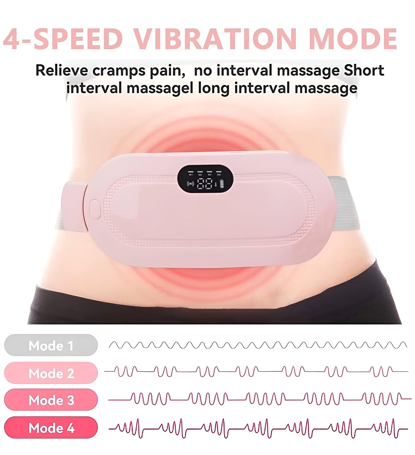 Period Pain Relief Warm Belt | Portable Period Pain Relief Massager Belt